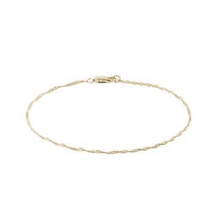 BRACELET EN OR MAILLE SINGAPOUR - BRACELETS EN OR JAUNE - BRACELETS