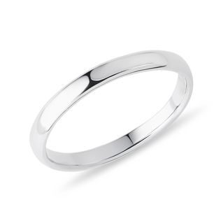 SNUBNÍ PRSTEN 3 MM Z BÍLÉHO ZLATA - WOMEN'S WEDDING RINGS - WEDDING RINGS