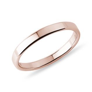 Men's wedding ring in 14k rose gold