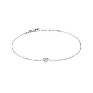 HERZARMBAND MIT BRILLANTEN AUS WEISSGOLD - ARMBÄNDER MIT DIAMANTEN - ARMBÄNDER