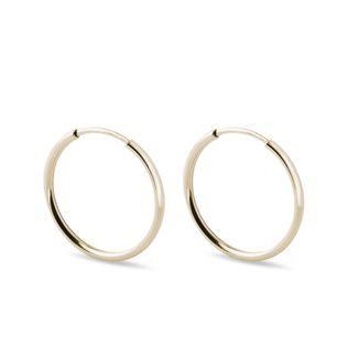 GOLDREIFE OHRRINGE 2 CM - OHRRINGE GELBGOLD - OHRRINGE