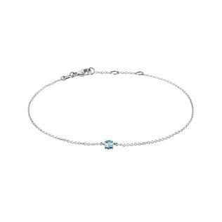 TOPAZ BRACELET IN WHITE GOLD - GEMSTONE BRACELETS - BRACELETS