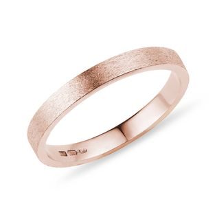 Dámský prsten z růžového 14k zlata