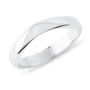 MEN'S SIMPLE WEDDING BAND IN WHITE GOLD - RINGS FOR HIM - WEDDING RINGS