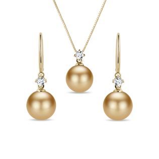 ELEGANT SOUTH SEA PEARL JEWELRY SET - PEARL SETS - PEARL JEWELRY