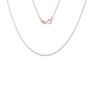 ROLO 25 CHAIN IN ROSE GOLD, 42 CM LONG - GOLD CHAINS - NECKLACES