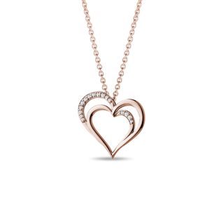 HERZHALSKETTE MIT DIAMANT - KETTEN MIT DIAMANTEN - KETTEN