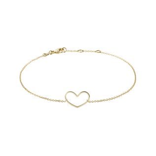 HERZ ARMBAND IN GELBGOLD - ARMBÄNDER AUS GELBGOLD - ARMBÄNDER