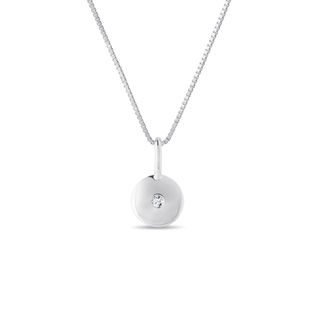 Diamond necklace in white gold