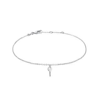 BRACELET EN OR BLANC AVEC UNE CLÉ - BRACELETS EN OR BLANC - BRACELETS