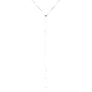 HALSKETTE MIT DIAMANTEN LÜNETTE IN WEISSGOLD - KETTEN MIT DIAMANTEN - KETTEN