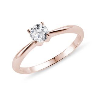 BAGUE DE FIANÇAILLES ENDIAMANTÉE AVEC DIAMANT - SOLITAIRES - BAGUES DE FIANÇAILLES