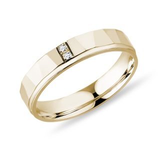 DAMENRING MIT ZWEI DIAMANTEN IN GELBGOLD - RINGE DIAMANT - RINGE