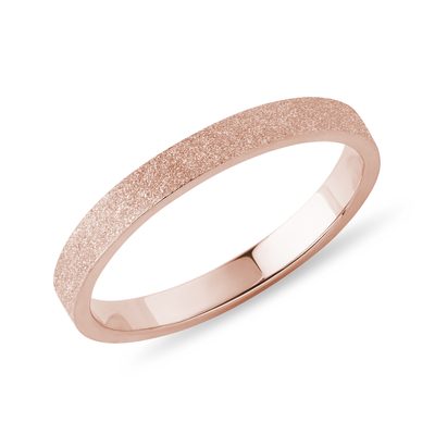 Dámský prsten z růžového 14k zlata