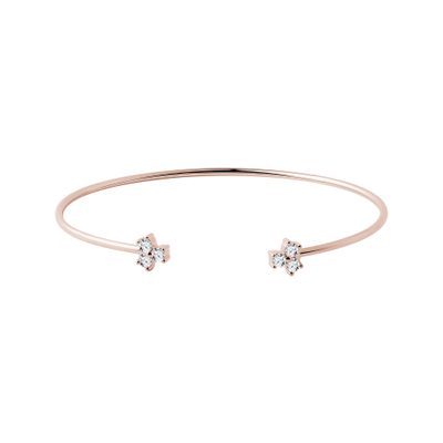 Diamond bracelet in rose gold | KLENOTA