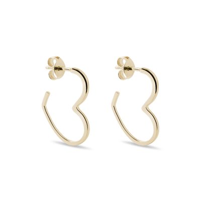 Yellow Gold Ball Stud Earrings KLENOTA