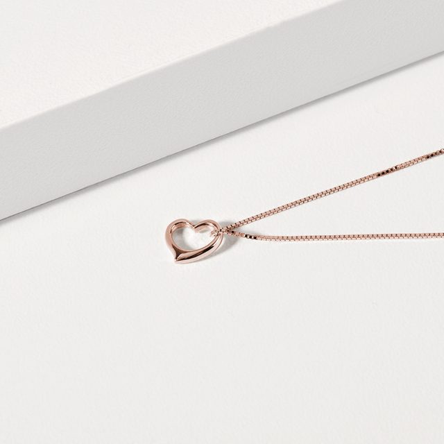 HERZANHÄNGER AUS ROSEGOLD - ANHÄNGER - 