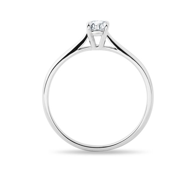 ZÁSNUBNÝ PRSTEŇ SOLITÉR S DIAMANTOM - ZÁSNUBNÉ PRSTENE S BRILIANTOM - 