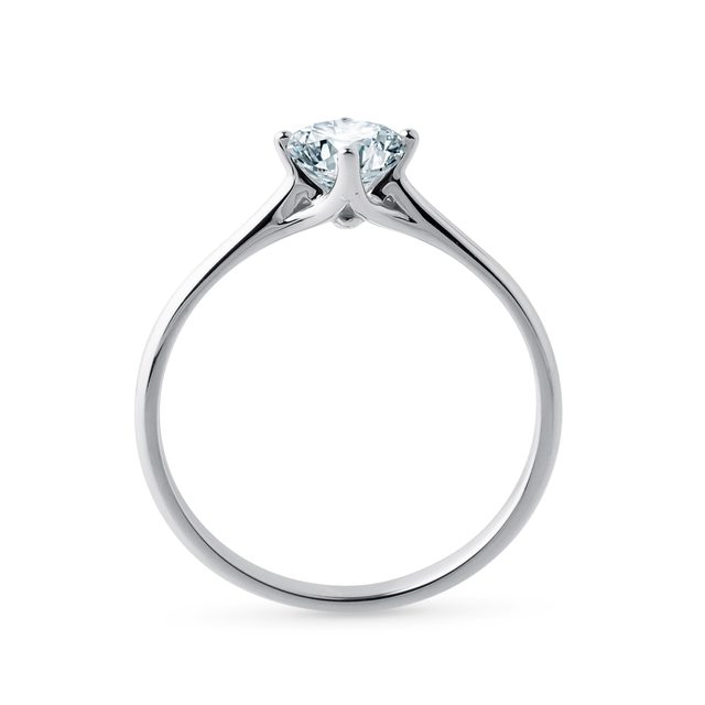 AQUAMARIN-VERLOBUNGSRING AUS WEISSGOLD - RINGE AQUAMARIN - 