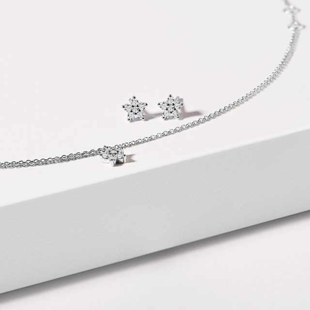 BRACELET WITH DIAMONDS IN WHITE GOLD - DIAMOND BRACELETS - 