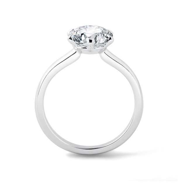 LUX LAB GROWN DIAMOND RING IN WHITE GOLD - RINGS WITH LAB-GROWN DIAMONDS - 