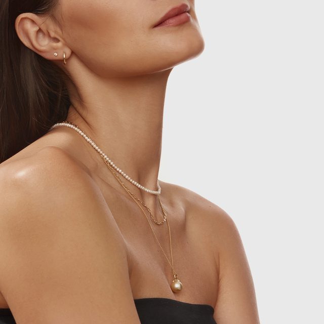 FRESHWATER PEARL NECKLACE - PEARL NECKLACES - 