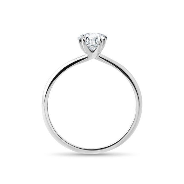 VERLOBUNGSRING MIT 1 CT DIAMANT IM OVALSCHLIFF IN WEISSGOLD - SOLITÄRVERLOBUNGSRINGE - 