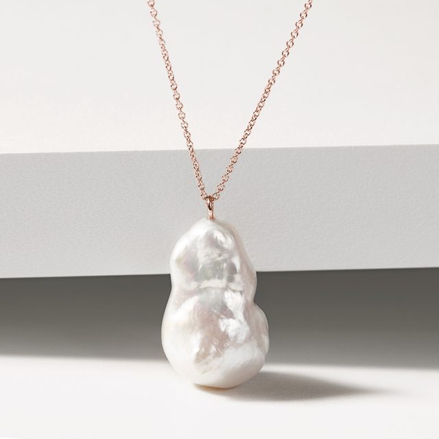 BAROCKPERLEN-ANHÄNGER IN ROSÉGOLD - PERLEN ANHÄNGER - 