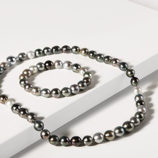 BRACELET EN PERLES DE TAHITI DÉGRADÉ - BRACELETS EN PERLES - 