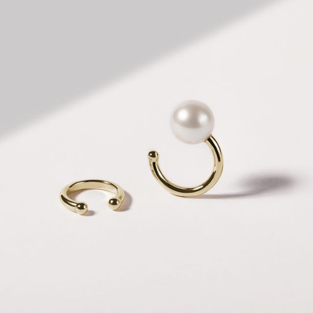 ZLATÁ NÁUŠNICA EAR CUFF NA JEDNO UCHO - NÁUŠNICE NA JEDNO UCHO - 