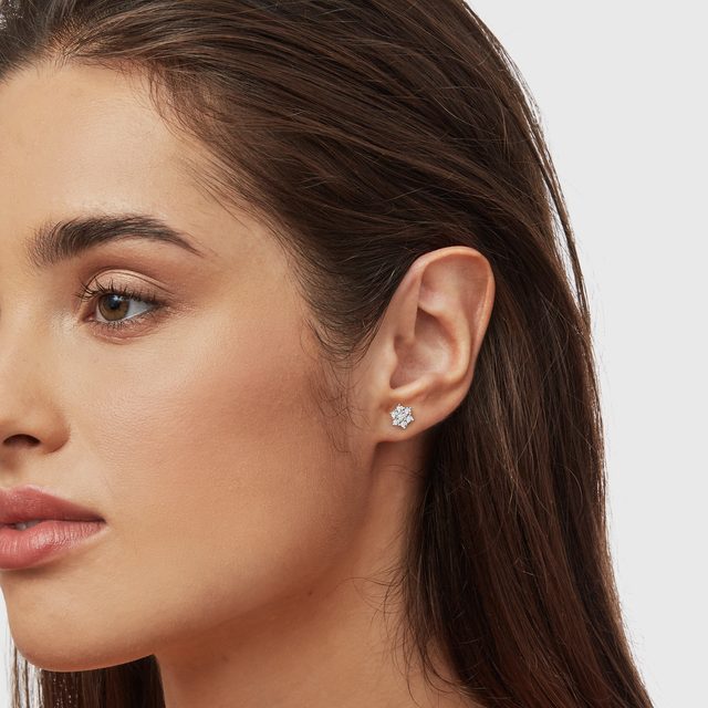 ENSEMBLE DE BIJOUX EN OR BLANC AVEC DIAMANTS - ENSEMBLES DE BIJOUX EN DIAMANT - 