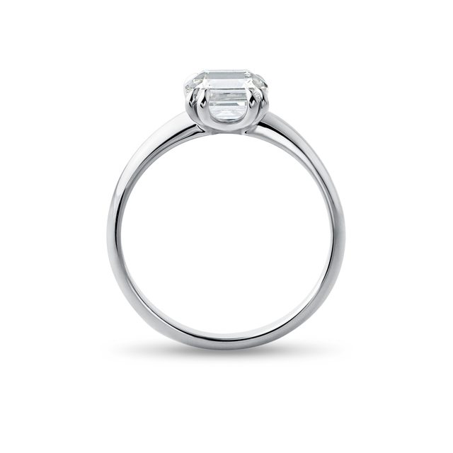RING MIT 2 CT LABORDIAMANT IM OLD MINE SCHLIFF IN WEISSGOLD - RINGE MIT LAB GROWN DIAMANTEN - 