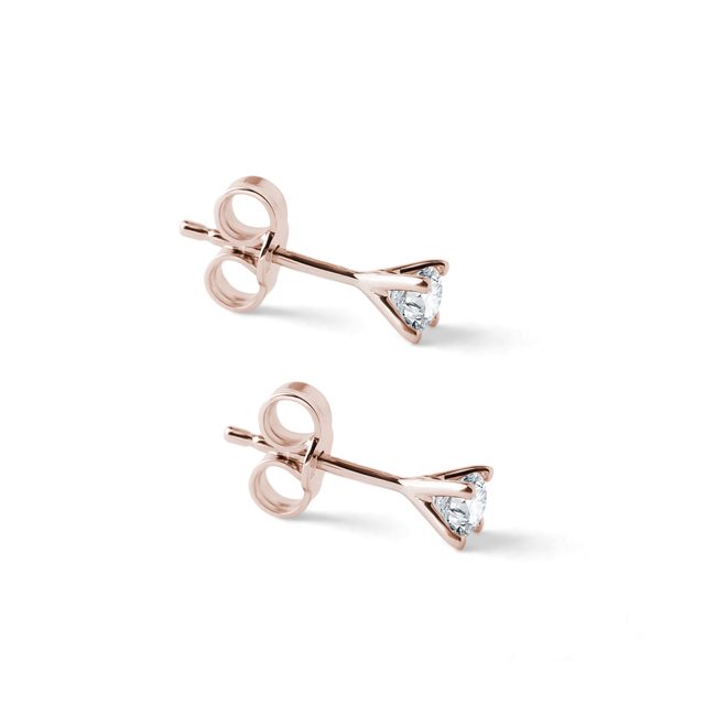 ZARTE DIAMANT OHRSTECKER AUS ROSÉGOLD - OHRSTECKER DIAMANT - 