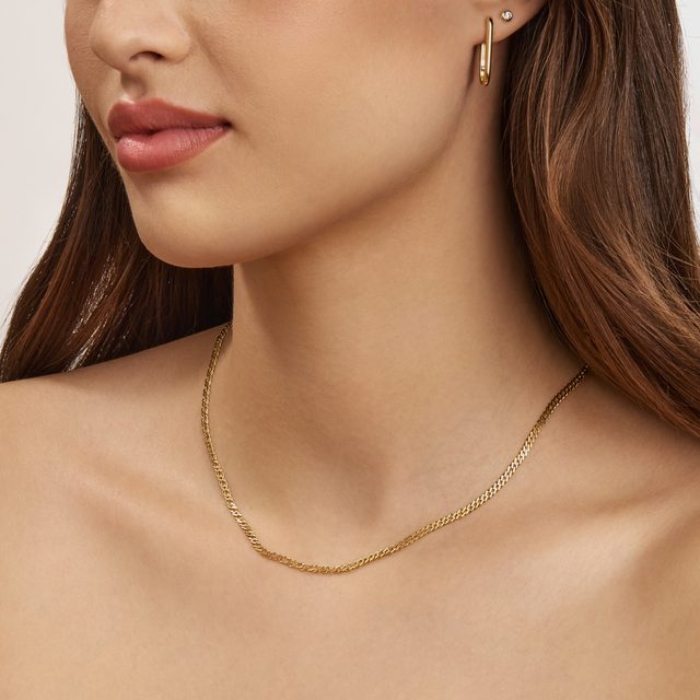 COLLIER EN OR JAUNE - CHAÎNES EN OR - 