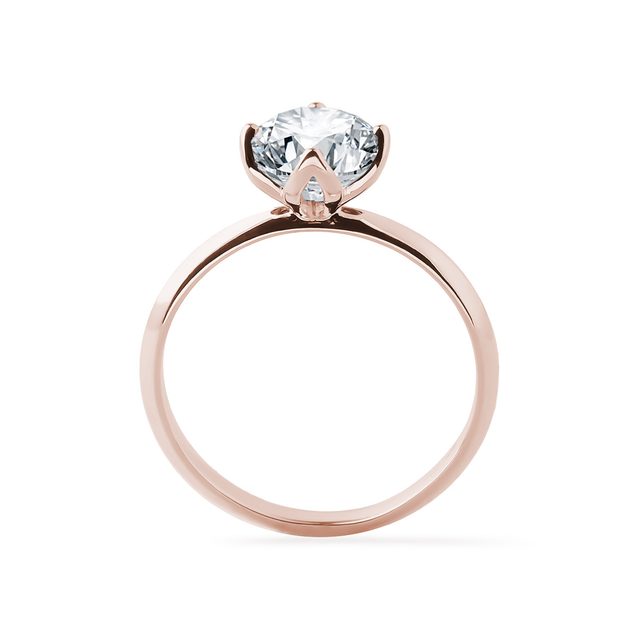 RING MIT 1CT LABOR-DIAMANT IN ROSÉGOLD - RINGE MIT LAB GROWN DIAMANTEN - 
