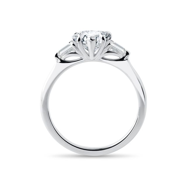 1CT HEART DIAMOND RING IN WHITE GOLD - RINGS WITH LAB-GROWN DIAMONDS - 