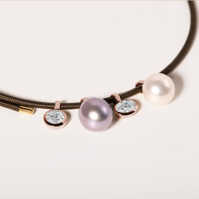 WANDELBARE MAGNETKETTE IN KHAKI - MAGNETISCHE KORDELN - 