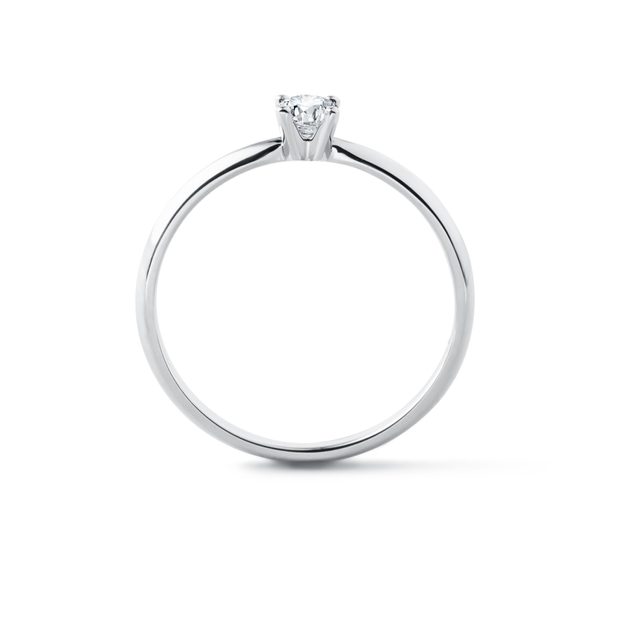 JEMNÝ ZÁSNUBNÝ PRSTEŇ S DIAMANTOM - ZÁSNUBNÉ PRSTENE S BRILIANTOM - 