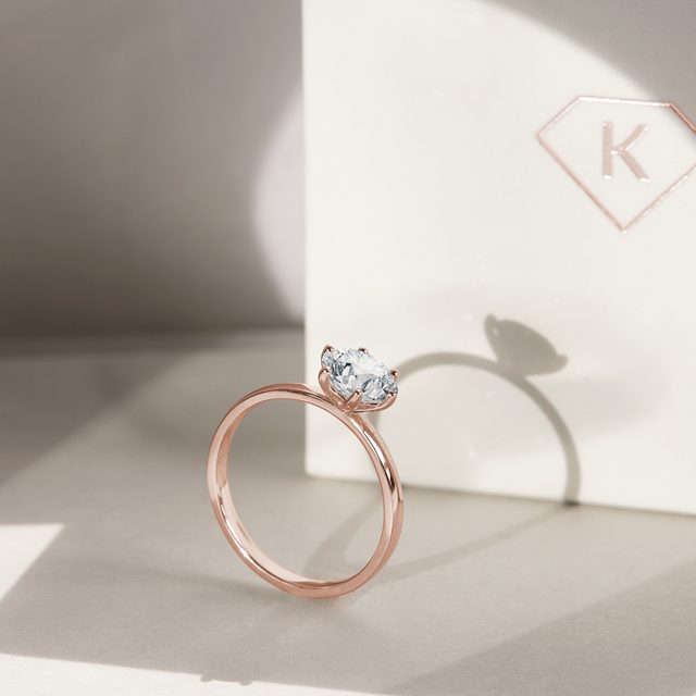 VERLOBUNGSRING MIT 1CT DIAMANTEN IN ROSÉGOLD - RINGE MIT LAB GROWN DIAMANTEN - 