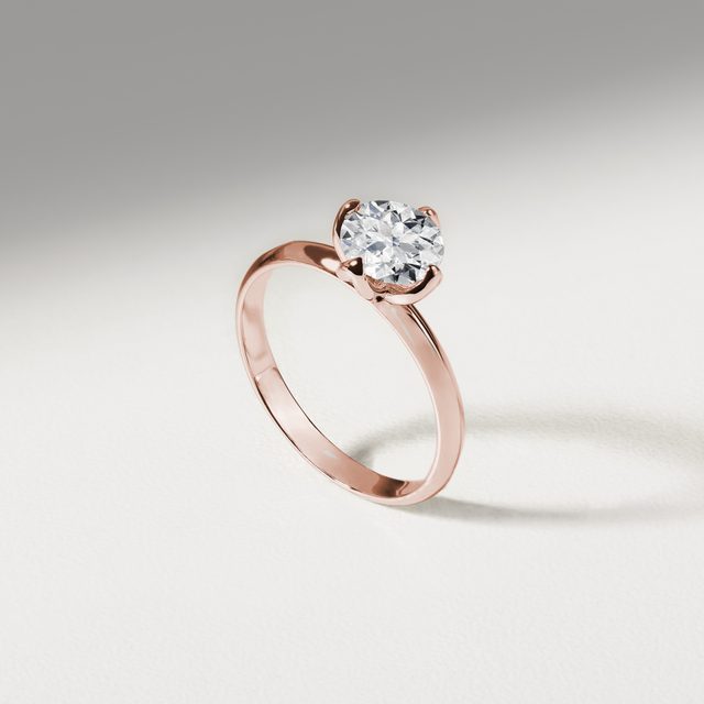 RING MIT 1CT LABOR-DIAMANT IN ROSÉGOLD - RINGE MIT LAB GROWN DIAMANTEN - 