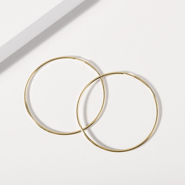 GOLDCREOLEN - OHRRINGE GELBGOLD - 