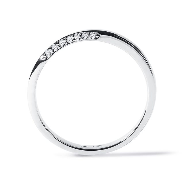 KLASSISCHER EHERING MIT DIAMANT AUS WEISSGOLD - TRAURINGE FÜR DAMEN - 