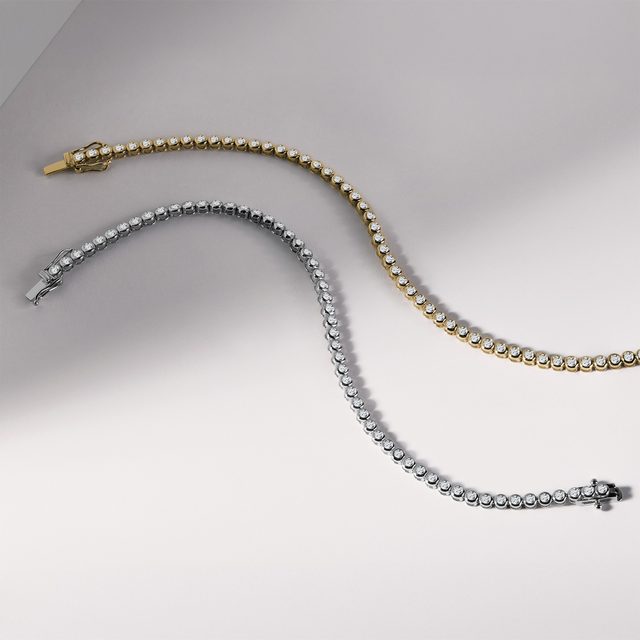 TENNISARMBAND MIT LABORDIAMANTEN IN GELBGOLD - TENNISARMBÄNDER - 