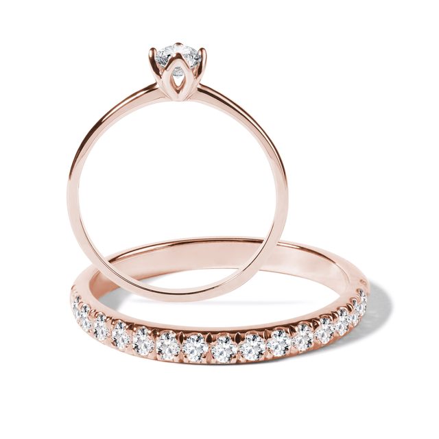 VERLOBUNGS- UND EHERING MIT DIAMANTEN - TRAURING- UND VERLOBUNGSSETS - 