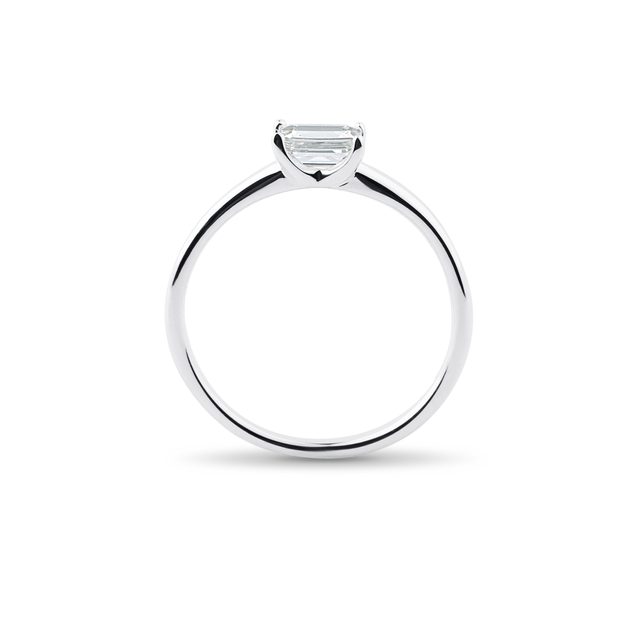 RING AUS 14K WEISSGOLD MIT LABORDIAMANT - RINGE MIT LAB GROWN DIAMANTEN - 