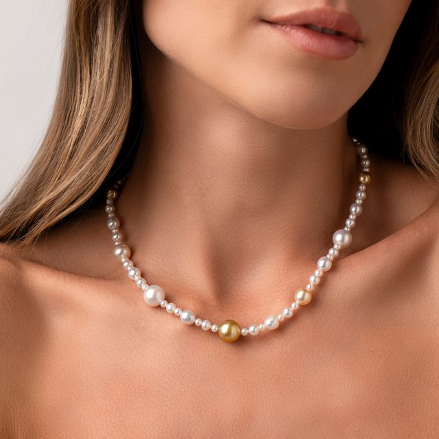 COLLIER DE PERLES DU PACIFIQUE SUD - COLLIERS DE PERLES - 
