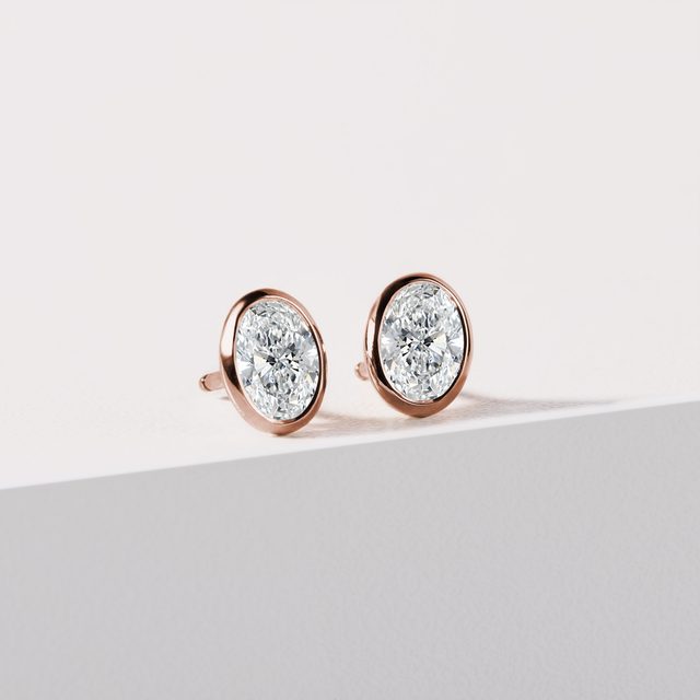 SCHMUCKSET MIT OVALEN DIAMANTEN IN ROSÉGOLD - SCHMUCK SETS DIAMANT - 