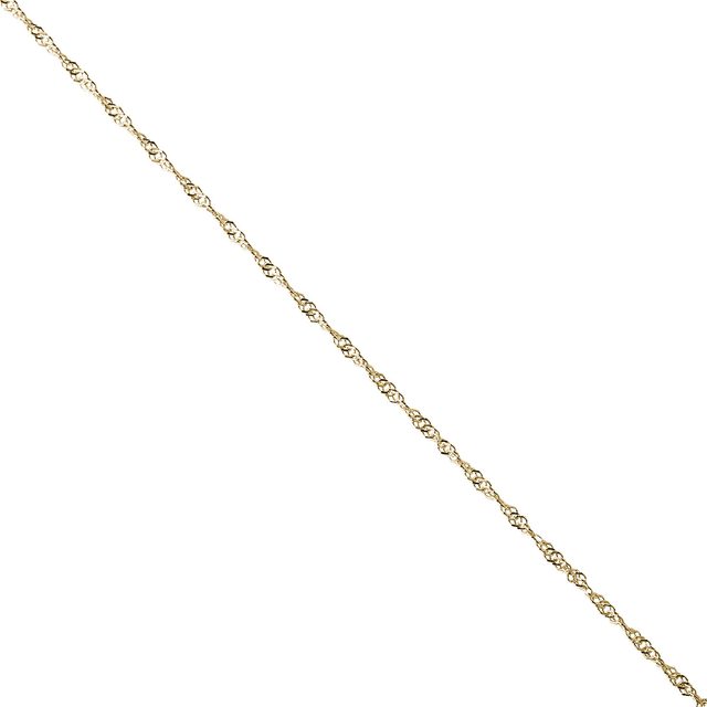 CHAÎNE TORSADE EN OR JAUNE - CHAÎNES EN OR - 