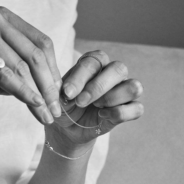 BRACELET OR JAUNE AVEC DIAMANTS - BRACELETS AVEC DIAMANTS - 