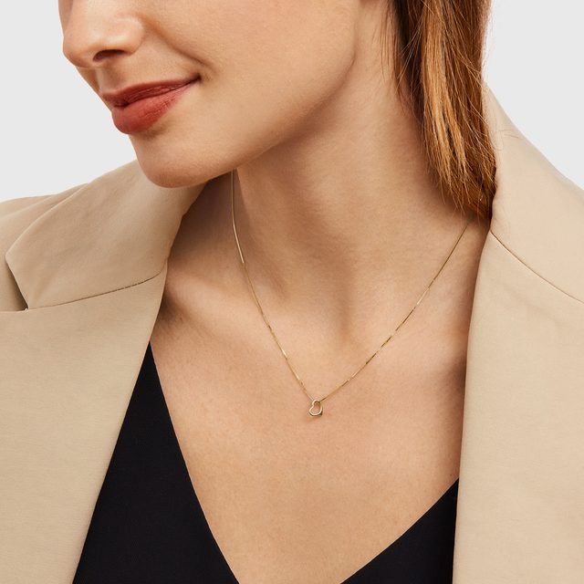 GOLD HEART PENDANT - PENDANTS - 